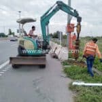 ขั้นตอนการติดตั้งการ์ดเรล Inter-City Motorway