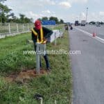 Guardrail แขวงทางหลวงพิเศษระหว่างเมือง ตามแบบมาตรฐานกรมทางหลวงเลขที่ DWG.NO.RS-603 – DWG.NO.RS-606