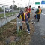 ขั้นตอนการติดตั้งการ์ดเรล แขวงทางหลวงพิเศษระหว่างเมือง ตามแบบมาตรฐานกรมทางหลวงเลขที่ DWG.NO.RS-603,604,605 และ 606