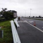 Guardrail มอเตอร์เวย์ ตามแบบมาตรฐานกรมทางหลวงเลขที่ DWG.NO.RS-603,604,605 และ 606